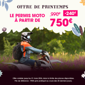 Promo de printemps permis moto